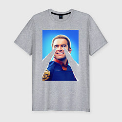 Мужская slim-футболка Хоумлендер с лазерами Пацаны