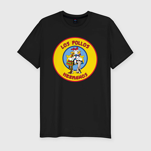 Мужская slim-футболка Los Pollos hermanos Breaking bad / Черный – фото 1