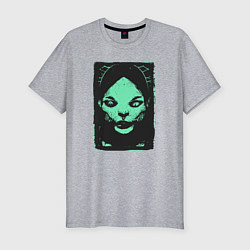 Мужская slim-футболка Ужасные существа и страшные монстры