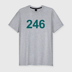 Футболка slim-fit 246 - Игра в кальмара, цвет: меланж