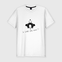 Футболка slim-fit Железный человек 3000 раз, цвет: белый