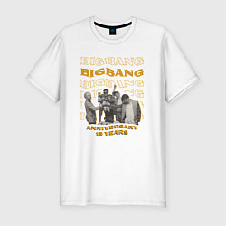 Футболка slim-fit Big bang 15 лет, цвет: белый
