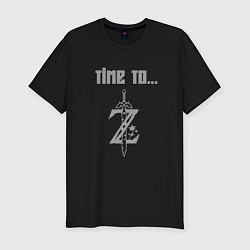 Футболка slim-fit Time to legend of zelda, цвет: черный