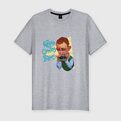 Мужская slim-футболка Блюз ретрогеймера