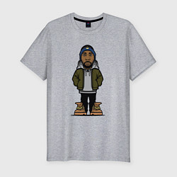 Мужская slim-футболка RZA Wu-Tang Clan