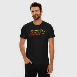 Футболка slim-fit Better call Saul logo, цвет: черный — фото 2