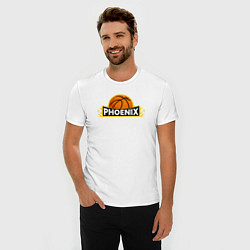 Футболка slim-fit Phoenix NBA, цвет: белый — фото 2