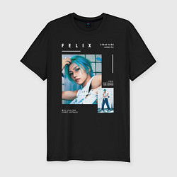 Футболка slim-fit Felix stray kids rockstar, цвет: черный