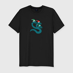 Футболка slim-fit Альфа легион гидра рождество, цвет: черный