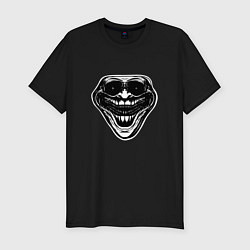 Футболка slim-fit Тролль мем, цвет: черный