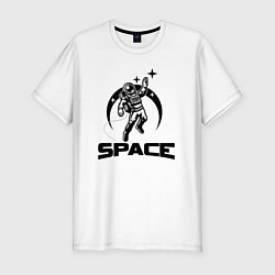 Футболка slim-fit Space mood, цвет: белый