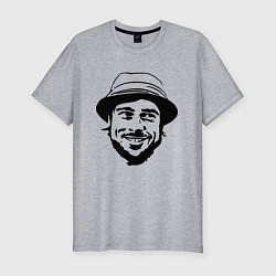 Мужская slim-футболка Brad Pitt - gypsy