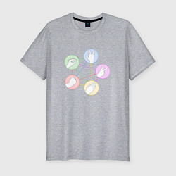 Мужская slim-футболка Ящерица спок