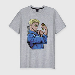 Мужская slim-футболка Магическая битва Нанами Кенто битва