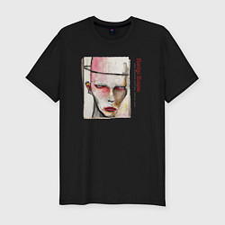 Футболка slim-fit Marilyn Manson rock, цвет: черный