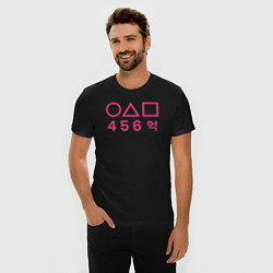 Футболка slim-fit Номер 456, цвет: черный — фото 2