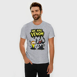 Футболка slim-fit We are Venom - meme, цвет: меланж — фото 2