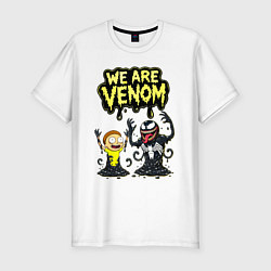 Футболка slim-fit We are Venom - meme, цвет: белый