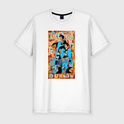 Мужская slim-футболка Two tickets to Dublin