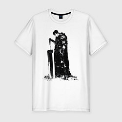 Мужская slim-футболка Berserk мечник