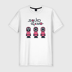 Мужская slim-футболка Squid games