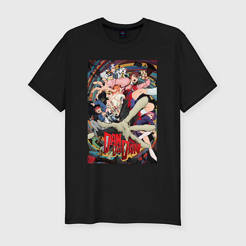Мужская slim-футболка Dandadan: All Persons / Черный – фото 1