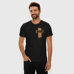 Футболка slim-fit Grunge cross, цвет: черный — фото 2