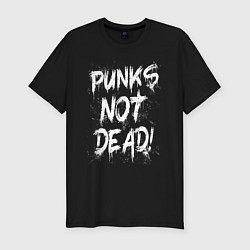 Футболка slim-fit Punk not dead, цвет: черный