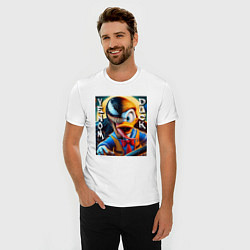 Футболка slim-fit Venom-Duck - ai art fantasy, цвет: белый — фото 2