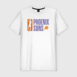 Футболка slim-fit Phoenix Suns play, цвет: белый