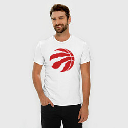 Футболка slim-fit Raptors ball, цвет: белый — фото 2