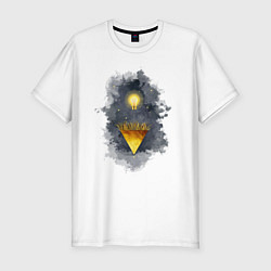 Мужская slim-футболка Росток идеи