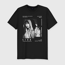 Футболка slim-fit Lisa Blackpink, цвет: черный