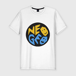 Мужская slim-футболка Neo geo logo