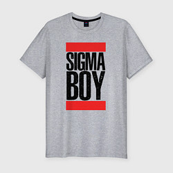 Футболка slim-fit Sigma boy, цвет: меланж