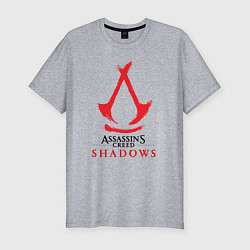 Футболка slim-fit Assassins Creed Shadows - badge, цвет: меланж