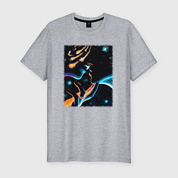 Мужская slim-футболка Ты моя вселенная