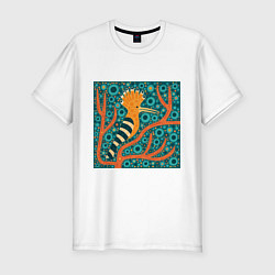 Футболка slim-fit Удод, цвет: белый