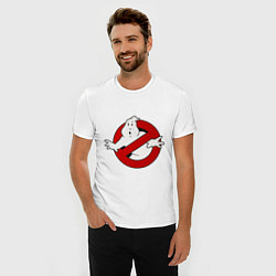 Футболка slim-fit Ghostbusters - logo, цвет: белый — фото 2