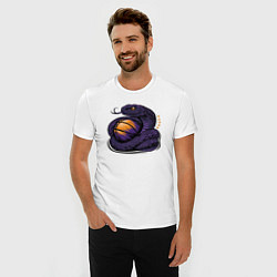 Футболка slim-fit Black mamba basketball, цвет: белый — фото 2