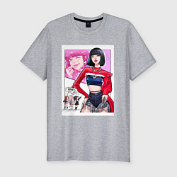 Футболка slim-fit Blackpink - Lisa, цвет: меланж
