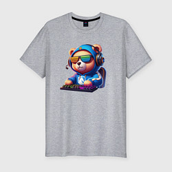 Футболка slim-fit Bear cub is a player of Team Liquid - esports, цвет: меланж
