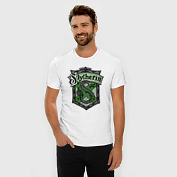 Футболка slim-fit Slytherin emblem, цвет: белый — фото 2
