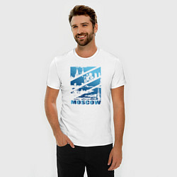 Футболка slim-fit Москва 2025, цвет: белый — фото 2