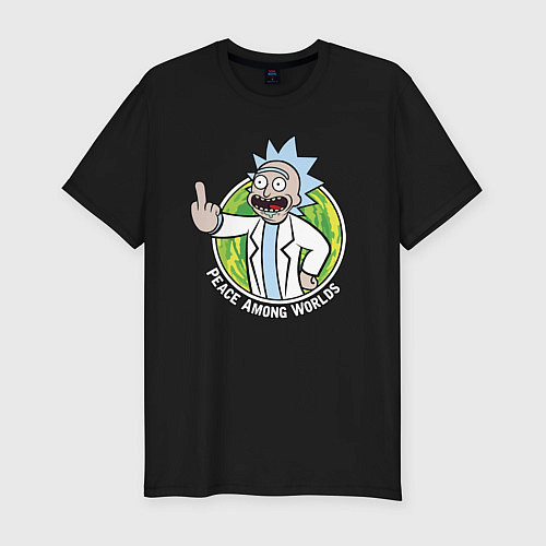 Мужская slim-футболка Vault Rick / Черный – фото 1