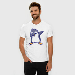Футболка slim-fit Dab penguin, цвет: белый — фото 2