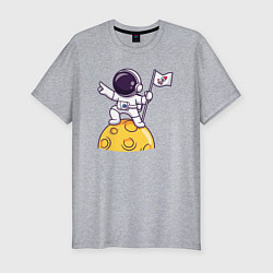 Мужская slim-футболка Вперёд в космос