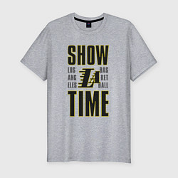 Футболка slim-fit Lakers show time, цвет: меланж