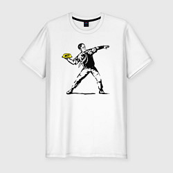 Мужская slim-футболка Дуайт Шрут и желе