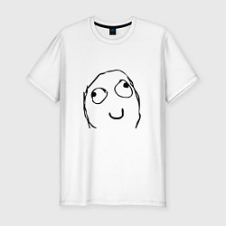 Мужская slim-футболка Невдупленыш мем